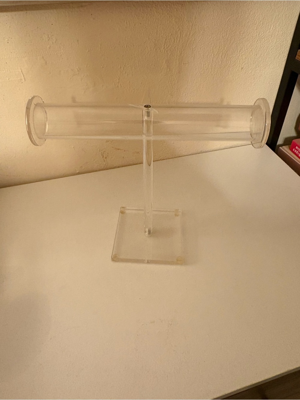 Clear Acrylic T-Bar Jewelry Display Stand